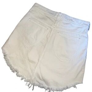 Free People Brea White Denim Skirt NWOT size 31